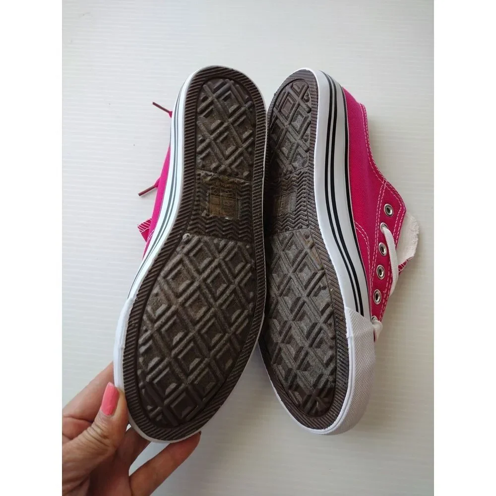 Sports Shoes Kids 8 Fuchsia White Classic Low Top Sneakers‎ Canvas School Skate